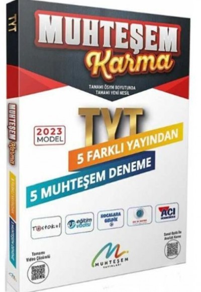 Muhteşem 2023 YKS TYT 5 Farklı Yayın 5 Muhteşem Deneme