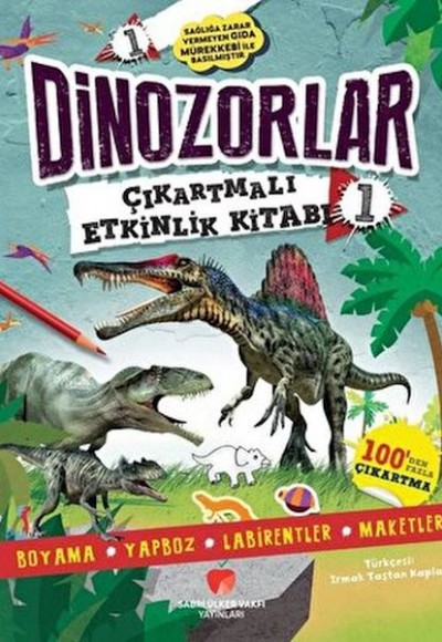 Dinozorlar Çıkartmalı Etkinlik Kitabı 1