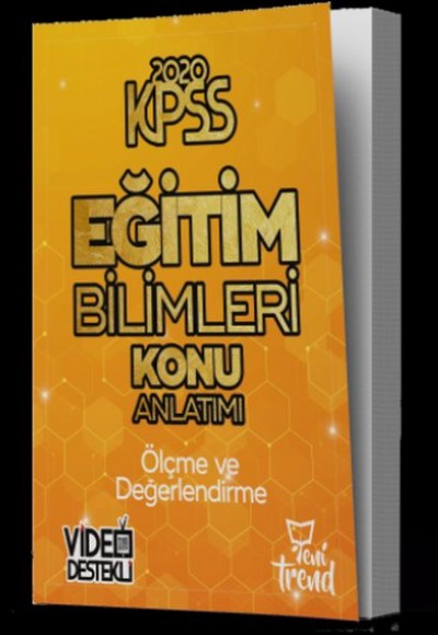 Yeni Trend 2020 KPSS Eğitim Bilimleri Ölçme ve Değerlendirme Konu Anlatımlı (Yeni)