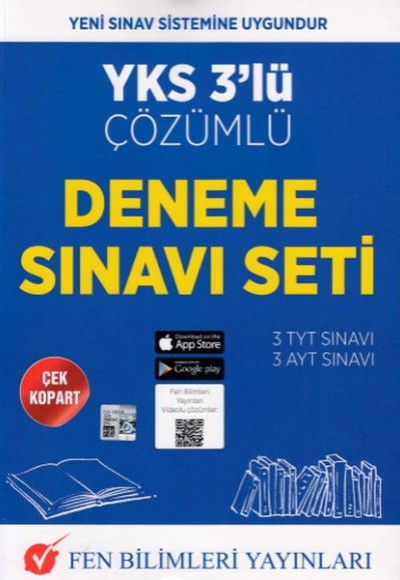 Fen Bilimleri YKS 3lü Çözümlü Deneme Sınavı Seti (Yeni)