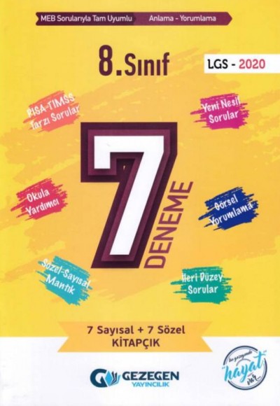 Gezegen 8. Sınıf 7 Deneme (Yeni)