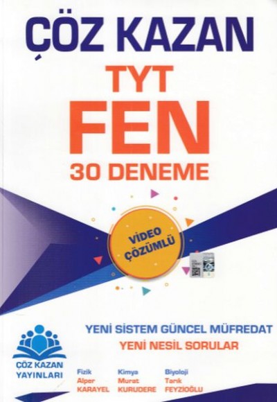 Çöz Kazan TYT Fen 30 Deneme (Yeni)