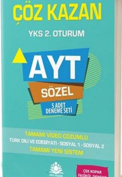 Çöz Kazan AYT Sözel 5 li Deneme Sınavı (Yeni)