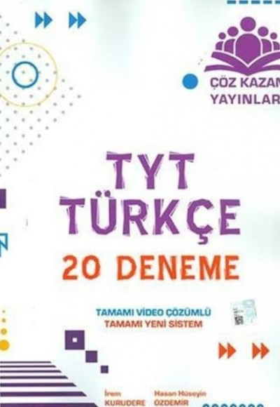Çöz Kazan TYT Türkçe 20 li Deneme Sınavı (Yeni)