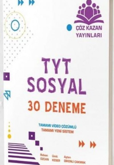 Çöz Kazan TYT Sosyal Bilimler 30 lu Deneme Sınavı (Yeni)