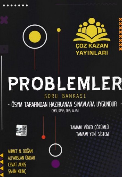 Çöz Kazan Problemler Soru Bankası YKS,KPSS,DGS,ALES (Yeni)