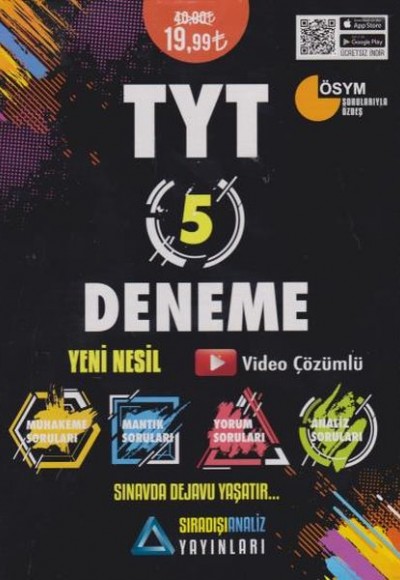 Sıradışıanaliz TYT 5 Deneme Yeni Nesil