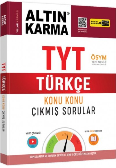 Altın Karma TYT Türkçe Konu Konu Çıkmış Sorular (Yeni)