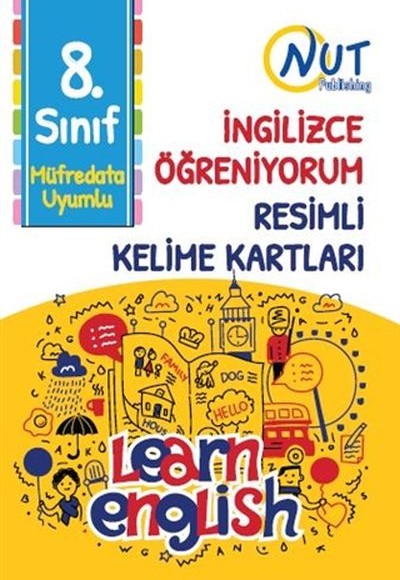 8. Sınıf İngilizce Öğreniyorum Resimli Kelime Kartları