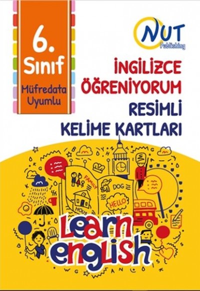 6. Sınıf İngilizce Öğreniyorum Resimli Kelime Kartları