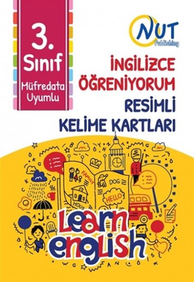 3. Sınıf İngilizce Öğreniyorum Resimli Kelime Kartları