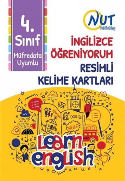 4. Sınıf İngilizce Öğreniyorum Resimli Kelime Kartları