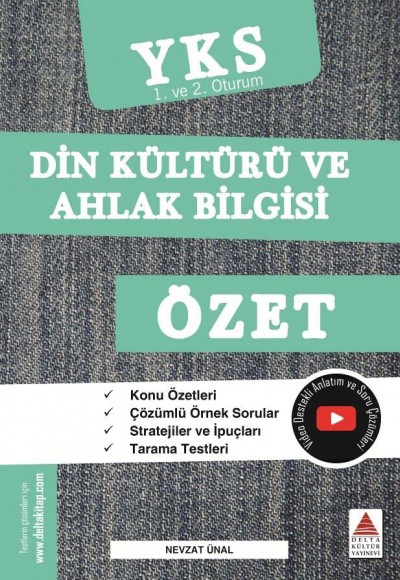 Delta TYT AYT Din Kültürü ve Ahlak Bilgisi Özet YKS 1. ve 2. Oturum (Yeni)