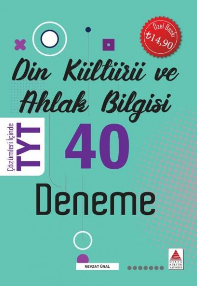 Delta Kültür TYT Din Kültürü ve Ahlak Bilgisi 40 Deneme(Yeni)