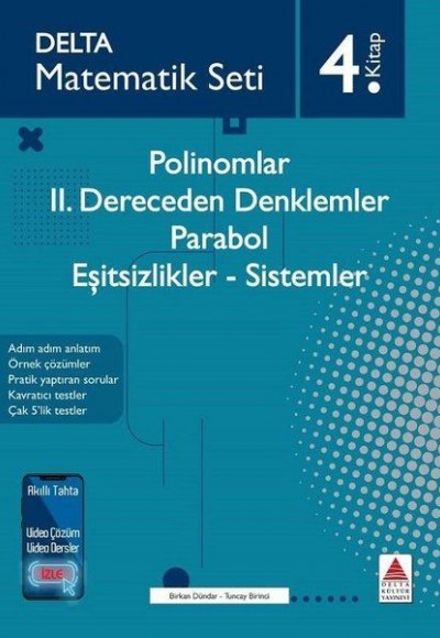 Matematik Seti 4.Kitap - Polinomlar-2. Dereceden Denklemler - Parabol - Eşitsizlikler - Sistemler