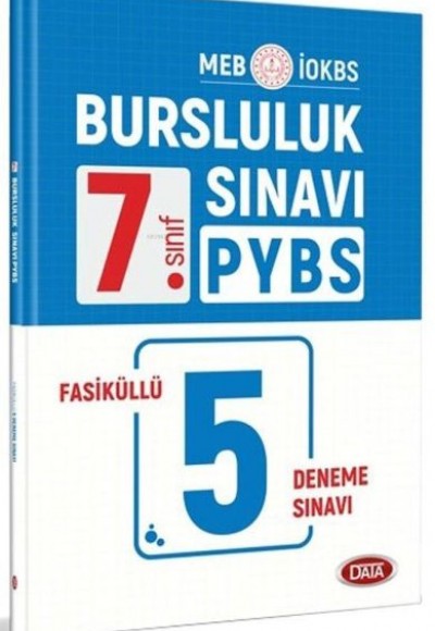 Data 7. Sınıf Bursluluk PYBS Sınavı Fasiküllü 5 Deneme Sınavı