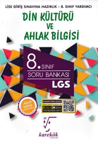 Karekök 8. Sınıf LGS Din Kültürü ve Ahlak Bilgisi Soru Bankası Akıllı Tahta Uyumludur (Yeni)