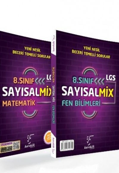 Karekök 8. Sınıf LGS Sayısalmix Matematik - Fen Bilimleri (Yeni)