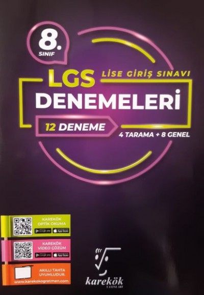 Karekök LGS 8.Sınıf 12 li Deneme (Yeni)