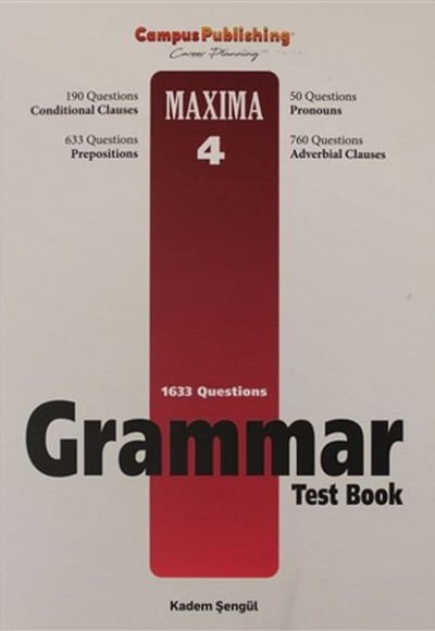 Grammar Test Book - Maxima 4