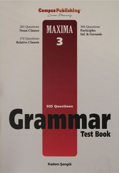 Grammar Test Book - Maxima 3