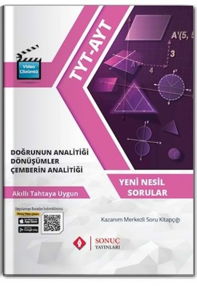 Sonuç TYT-AYT Doğrunun Analitiği Dönüşümler Çemberin Analitiği (Yeni)