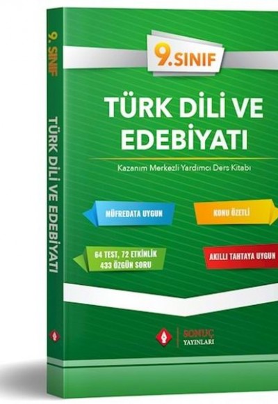Sonuç 9. Sınıf Türk Dili Edebiyatı Yardımcı Ders Kitabı 2019-2020 (Yeni)