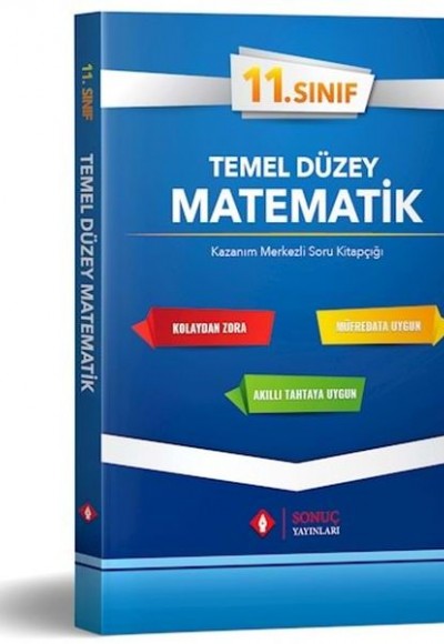 Sonuç 11. Sınıf Temel Düzey Matematik Tek Kitap 2019-2020 (Yeni)