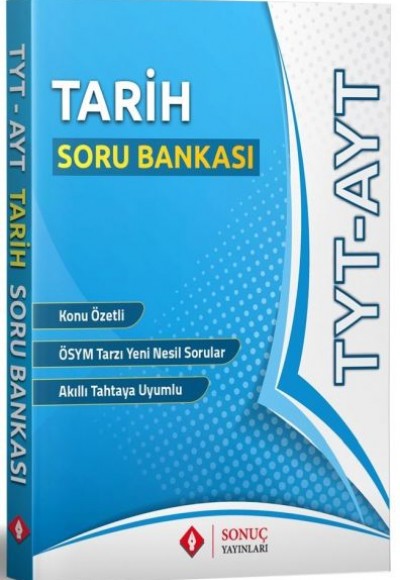 Sonuç TYT AYT Tarih Soru Bankası 2019-2020 (Yeni)