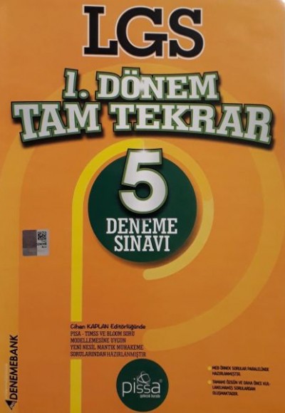 DenemeBank LGS 1. Dönem Tam Tekrar 5 Deneme (Yeni)