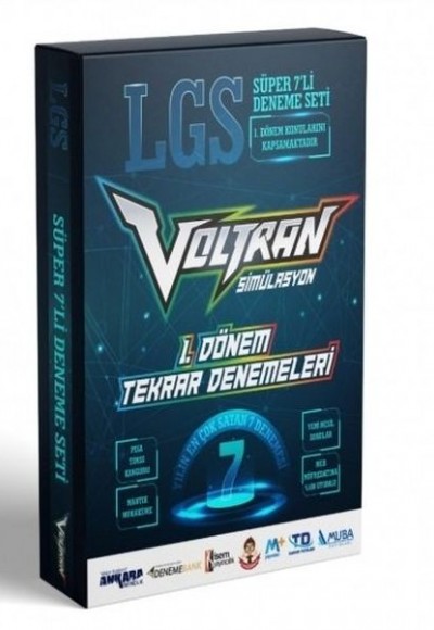 Ankara Yayıncılık - 8. Sınıf LGS 1. Dönem Voltran 7 Deneme Seti