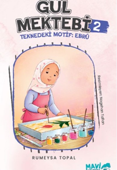 Gül Mektebi 2 Teknedeki Motif Ebru