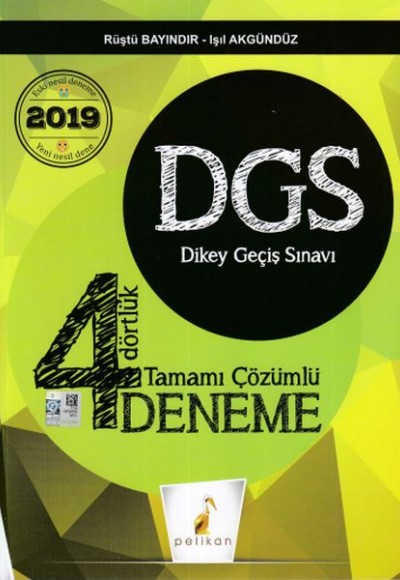Pelikan 2019 DGS Dört Dörtlük 4 Deneme