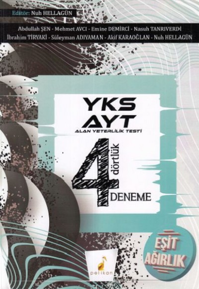 Pelikan YKS AYT Eşit Ağırlık 4 Dörtlük 4 Deneme Sınavı