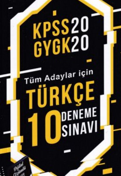 Pelikan KPSS 2020 GYGK - Tüm Adaylar İçin Türkçe 10 Deneme Sınavı (Yeni)