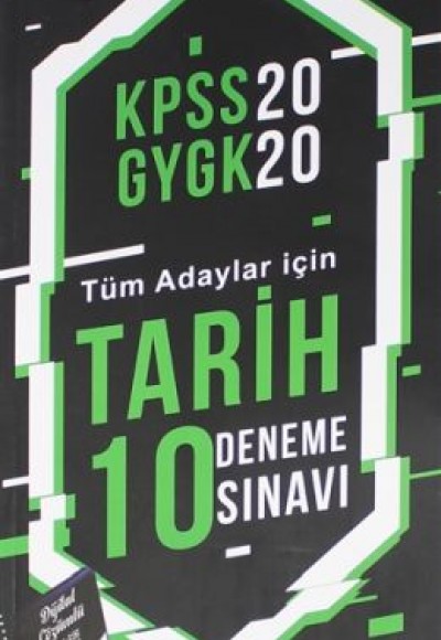 Pelikan KPSS 2020 GYGK - Tüm Adaylar İçin Tarih 10 Deneme Sınavı (Yeni)