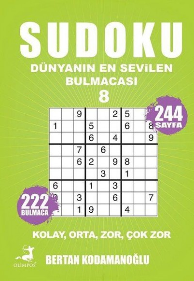 Sudoku - Dünyanın En Sevilen Bulmacası 8 - Kolay Orta Zor Çok Zor