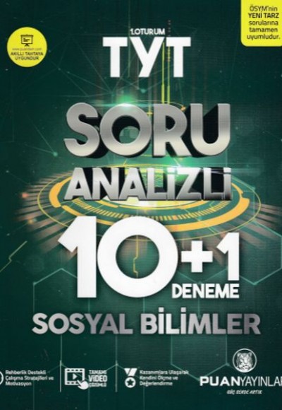 Puan TYT Sosyal Bilimler Soru Analizli 10 + 1 Deneme (Yeni)