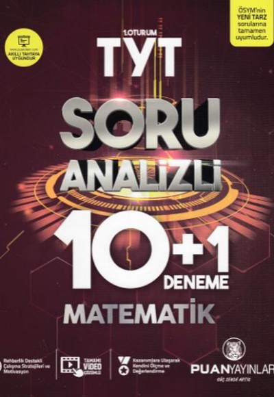 Puan TYT Matematik Soru Analizli 10 + 1 Deneme (Yeni)