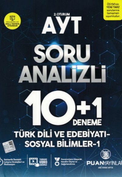 Puan AYT 2. Oturum Soru Analizli 10+1 Deneme (Yeni)