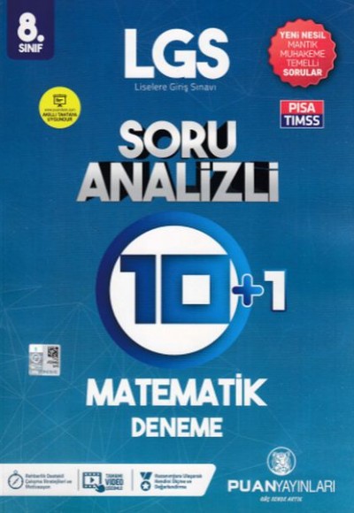 Puan 8. Sınıf LGS Matematik Soru Analizli 10+1 Deneme(Yeni)