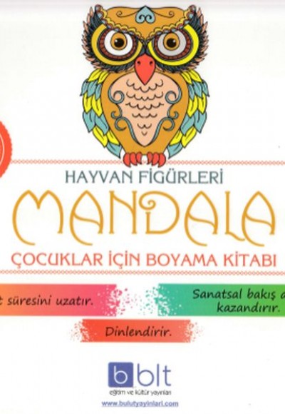Hayvan Figürleri Mandala Çocuklar İçin Boyama Kitabı