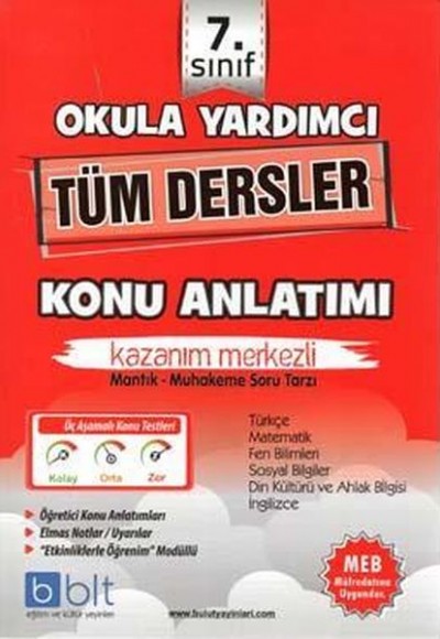 Bulut  7. Sınıf Tüm Dersler Konu Anlatımlı (Yeni)