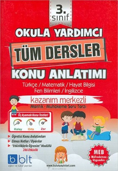 Bulut Eğitim Yayınları 3. Sınıf Tüm Dersler Konu Anlatım  (Yeni)