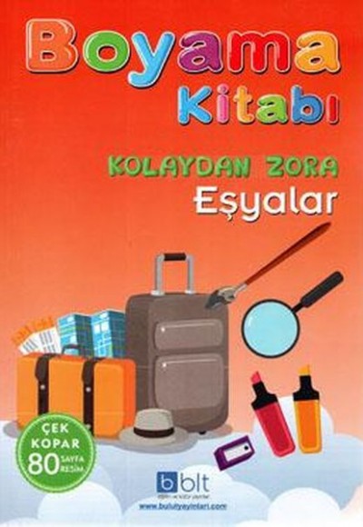 Kolaydan Zora Boyama Kitabı Eşyalar