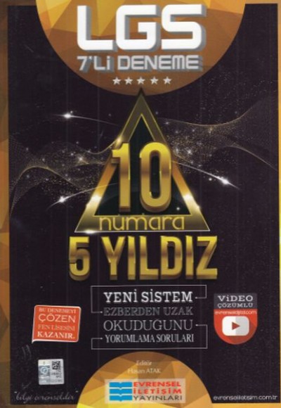 Evrensel LGS 7'li Deneme 10 Numara 5 Yıldız (Yeni)