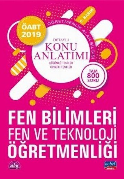 Nobel 2019 ÖABT Fen Bilimleri Fen ve Teknoloki Öğretmenliği Detaylı Konu Anlatımı (Yeni)