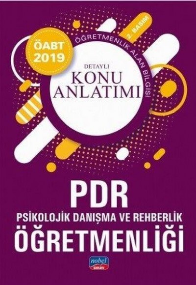 Nobel 2019 ÖABT Psikolojik Danışma ve Rehberlik Öğretmenliği Detaylı Konu Anlatımı (Yeni)