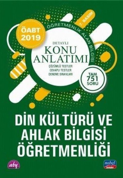 Nobel 2019 ÖABT Din Kültürü ve Ahlak Bilgisi Öğretmenliği - Detaylı Konu Anlatımı (Yeni)