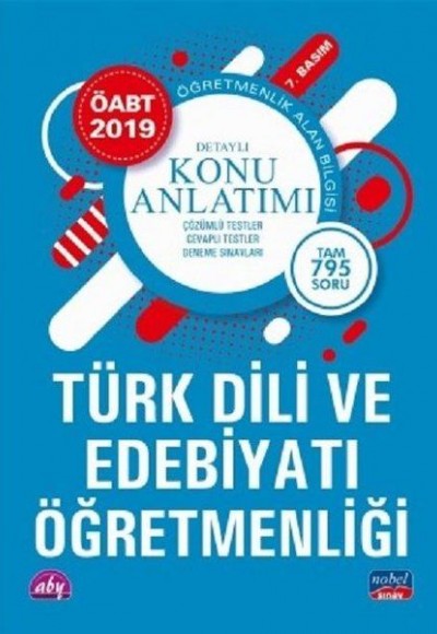 Nobel 2019 ÖABT Türk Dili ve Edebiyatı Öğretmenliği Detaylı Konu Anlatımı (Yeni)